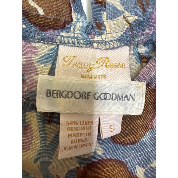 Tracy Reese for Bergdorf Goodman linen silk summer sleeveless top small - Picture 11 of 11